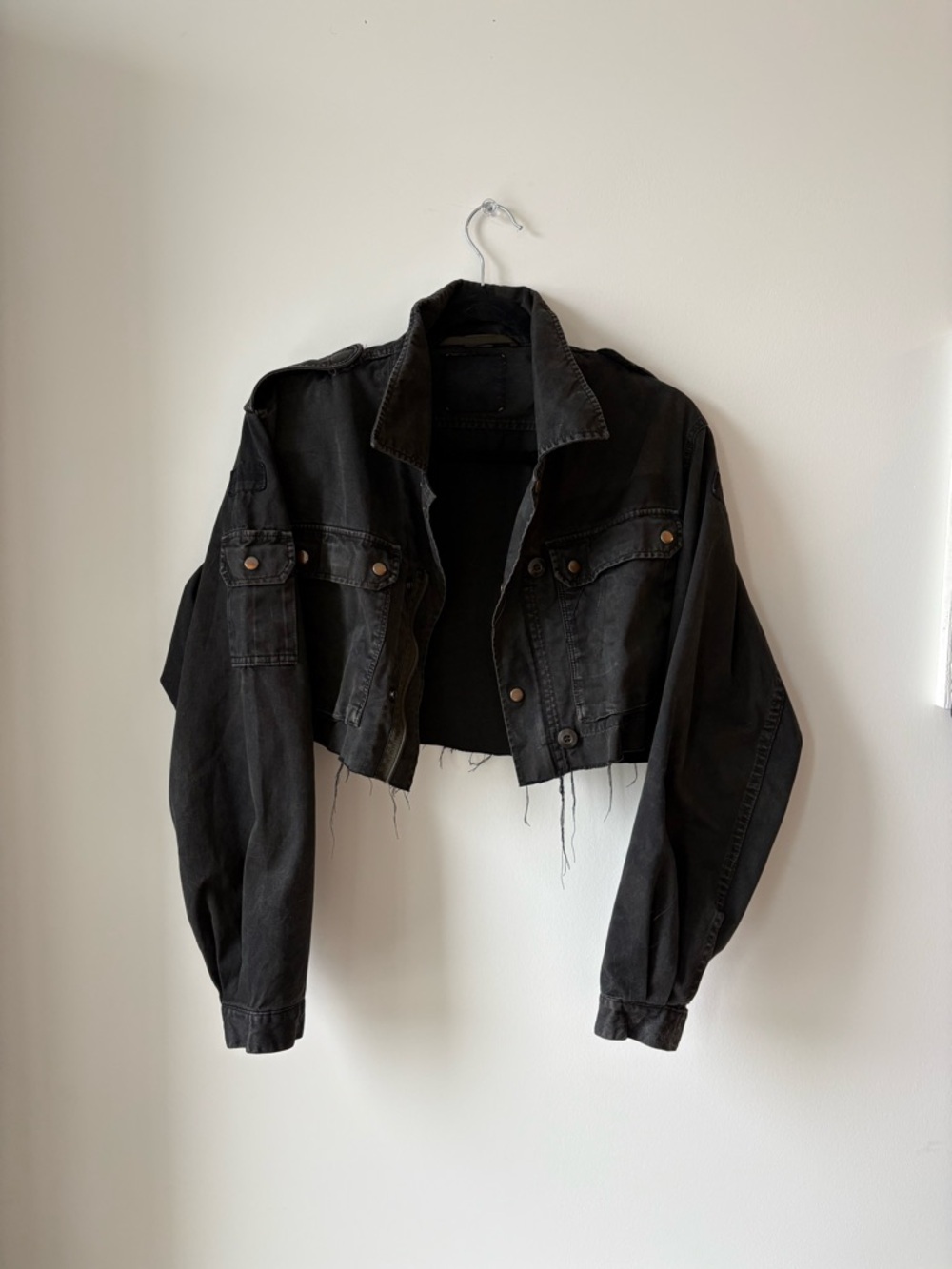 Cropped Black Jacket - Women's